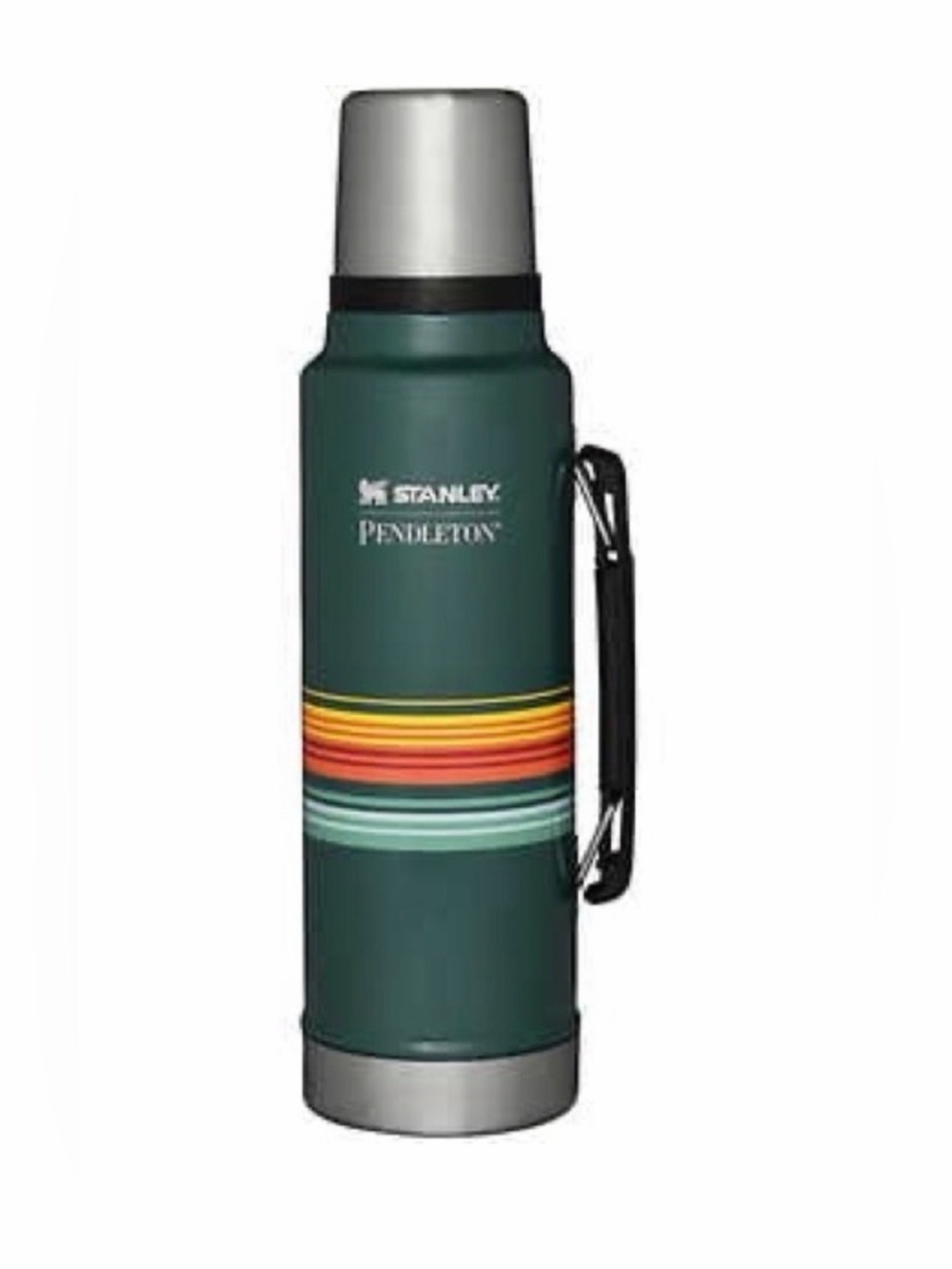 Stanley x Pendleton Green Vacuum Thermos Bottle Southwestern Stripe Flask